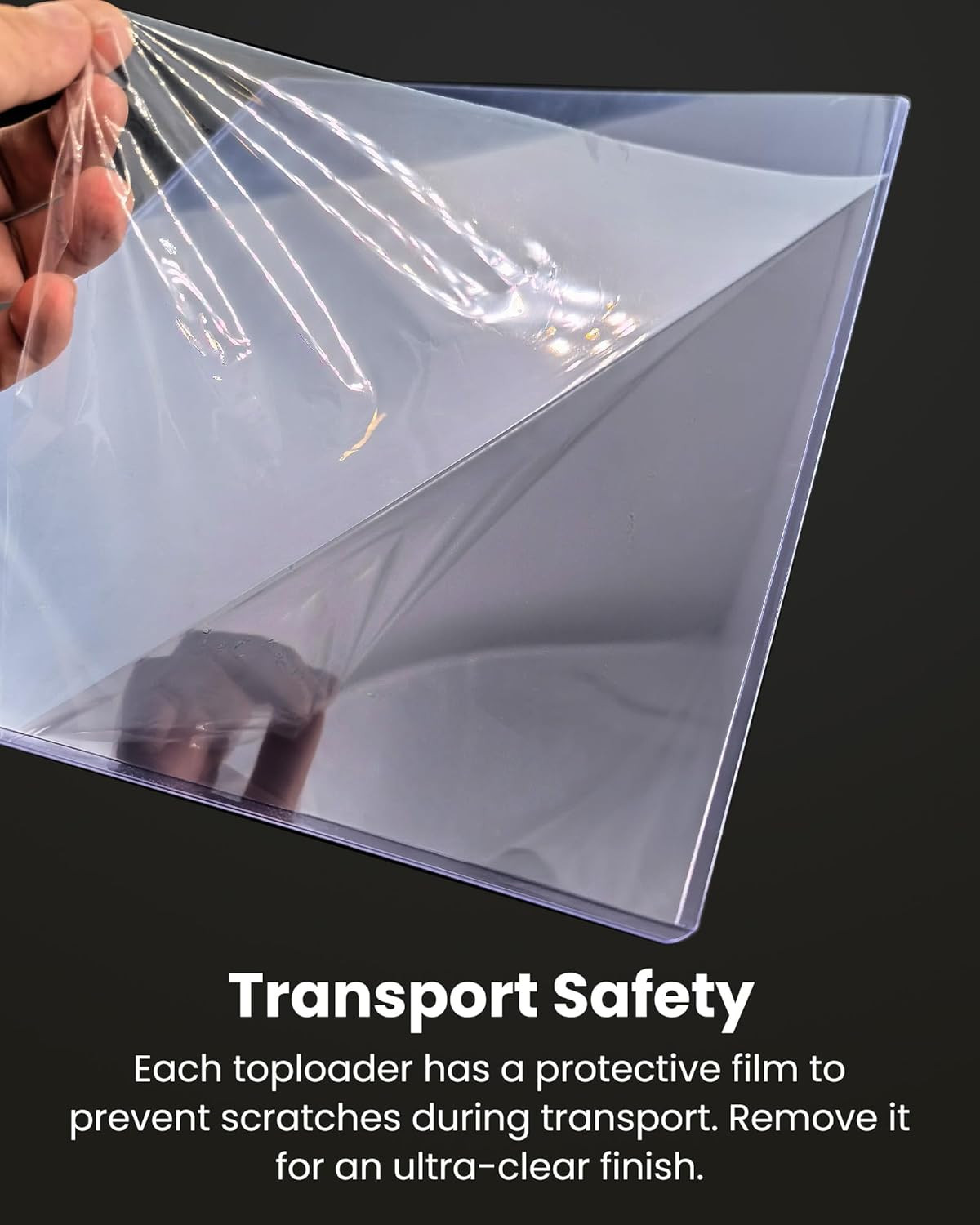 9×12 Toploader 10 Pack, 15 Mil Rigid PVC Sheet Protectors | Hard Plastic Print P