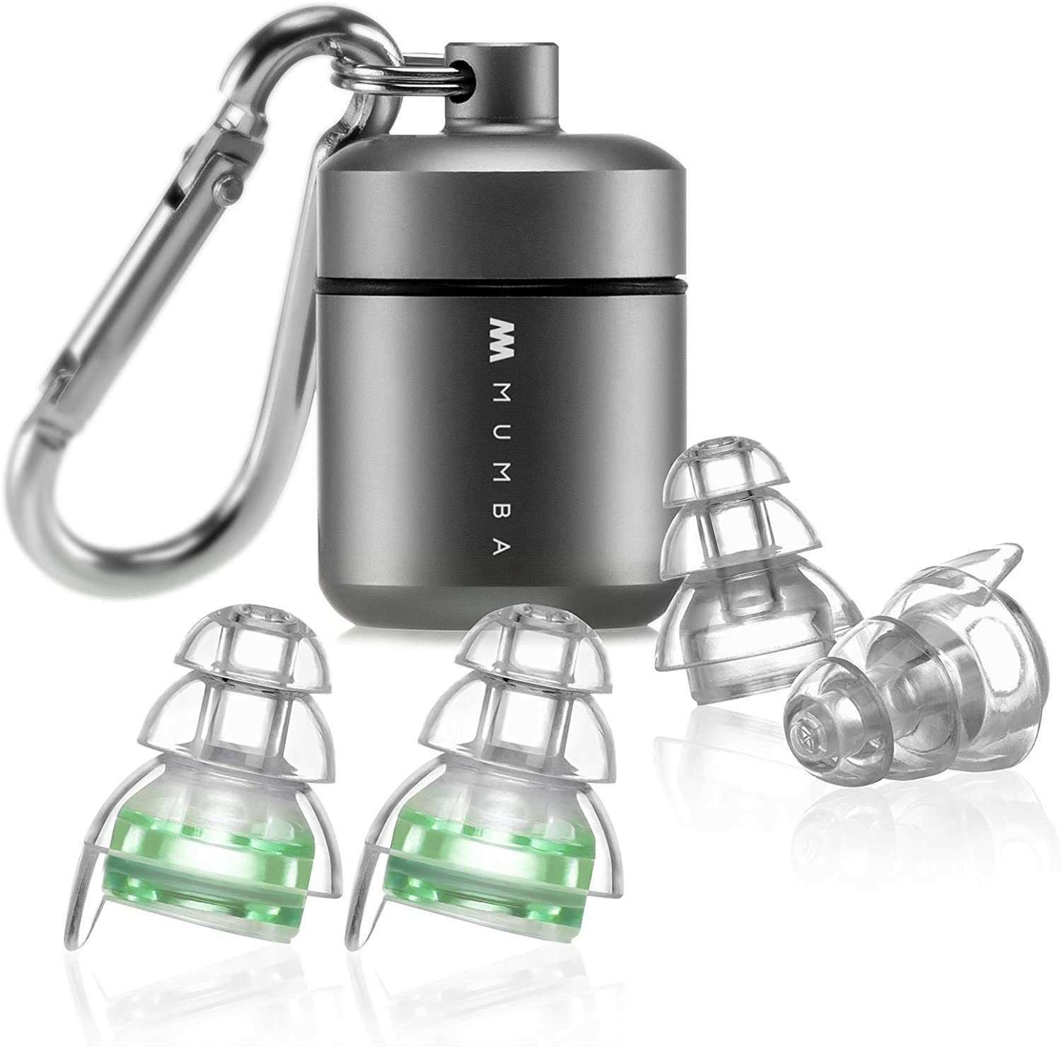 Mumba High Fidelity Ear Plugs, 24dB Advanced Filter Tech Ear Protection 2 Pack