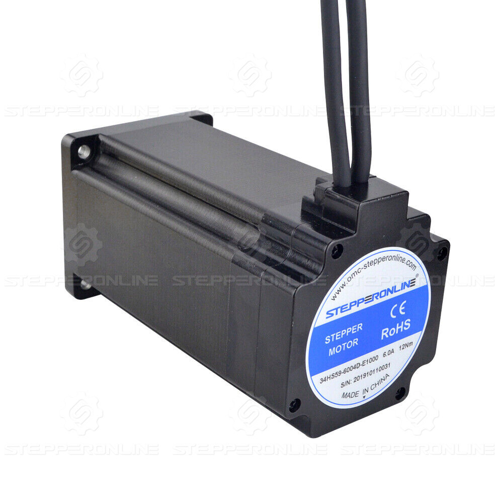 STEPPERONLINE 12Nm Nema 34 Closed Loop Stepper Motor 1700oz.in 6A Φ14mm L=175mm