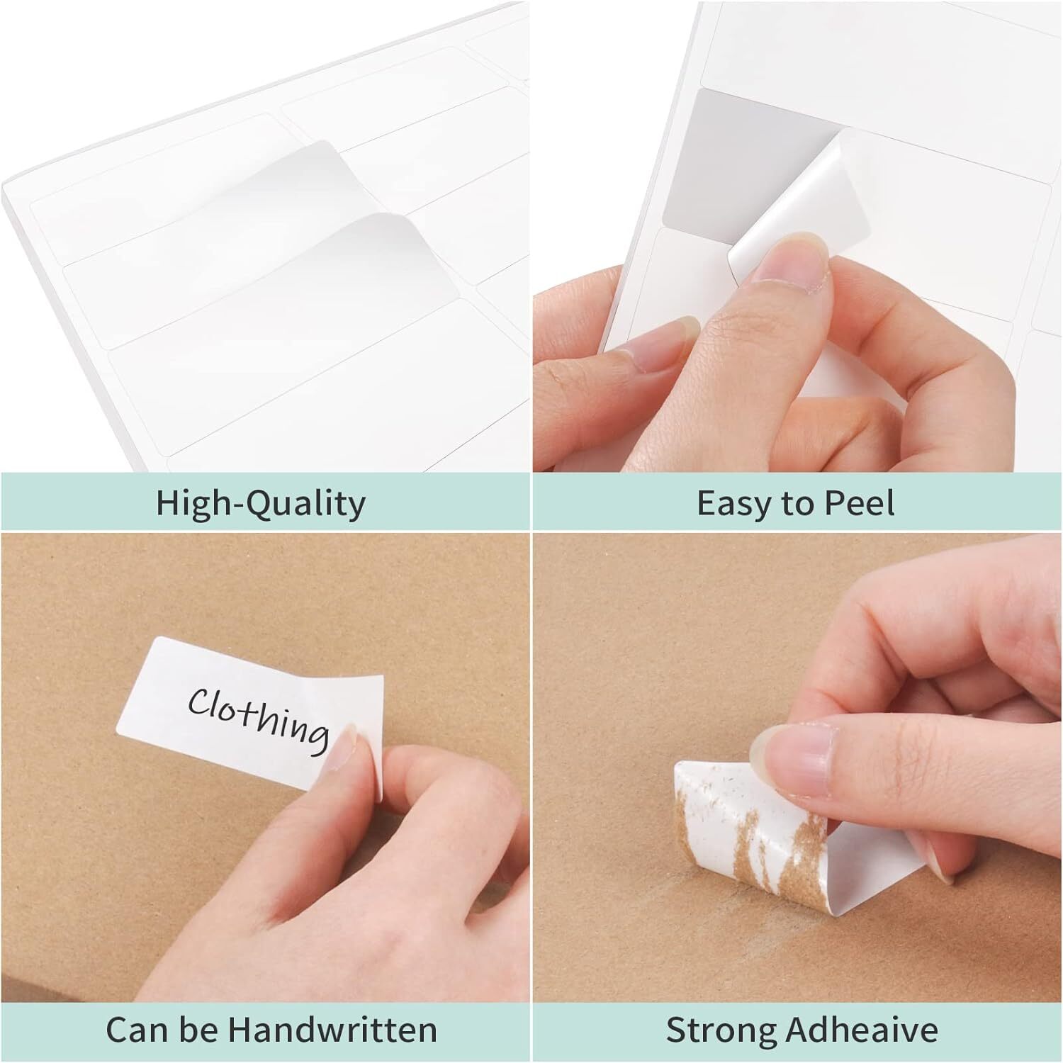 100 Sheets 1″x2-5/8″ Address Shipping Labels Stickers 30-UP for Inkjet and Laser