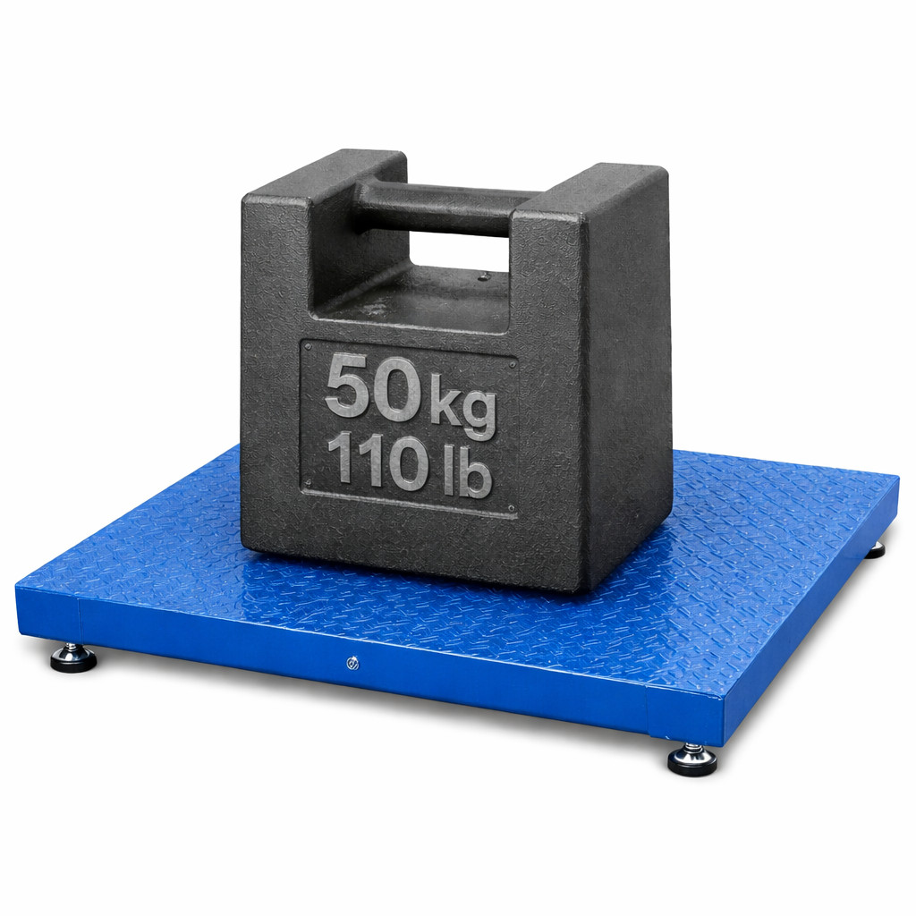 New Prime Scale 10,000lb x1lb 5’x5′ (60″x60″) Floor Scale/ Pallet Scale w/ Ramp