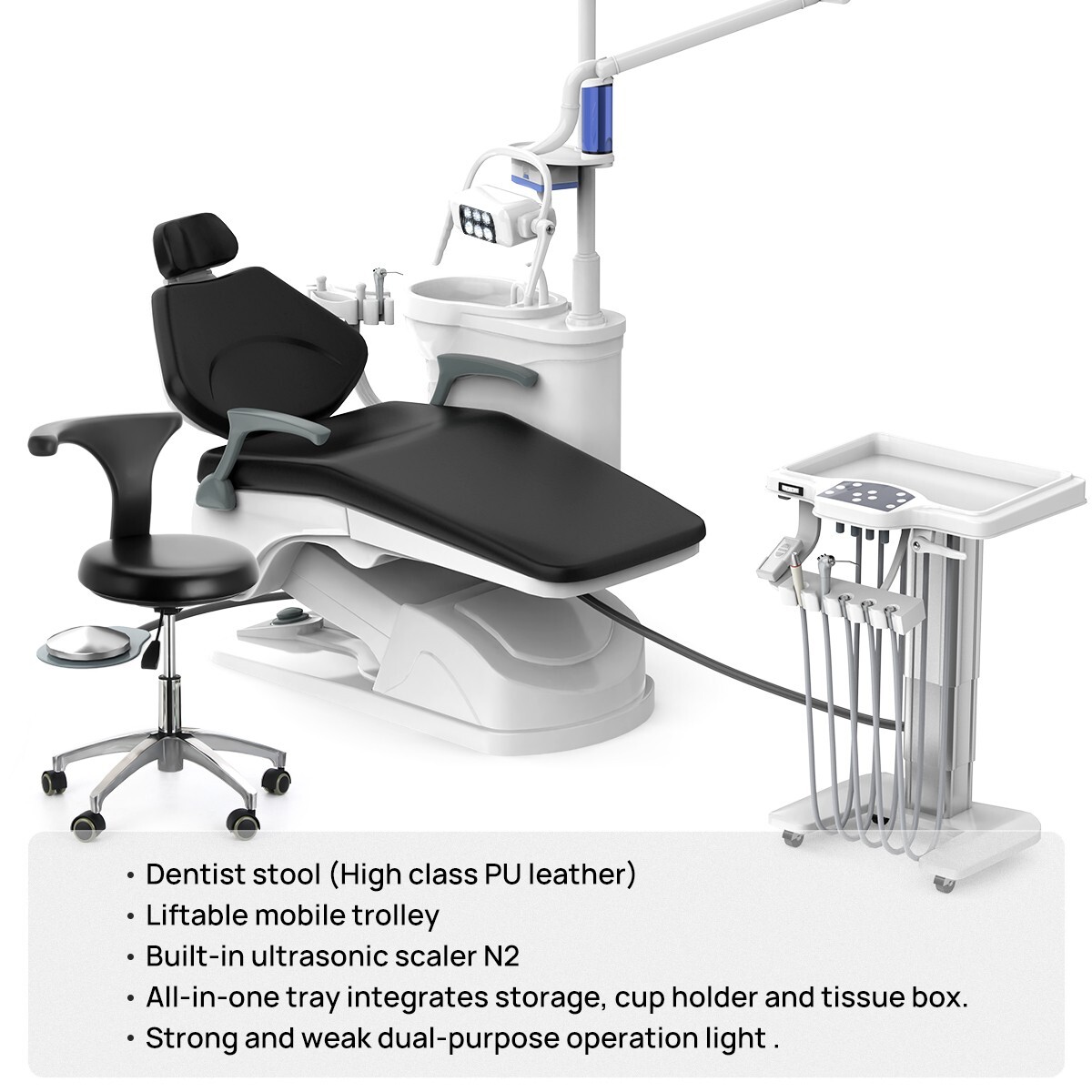 Dental Unit Chair Computer Control+Stool /Autoclave Steam Sterilizer Class B 22L