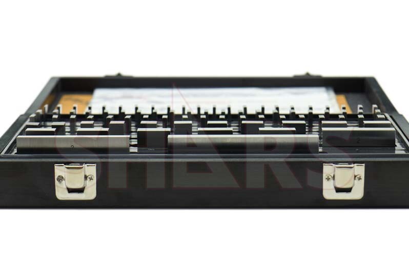 SHARS 81 PCS GRADE B GAGE GAUGE BLOCK SET NIST CERTIFICATE NEW M}