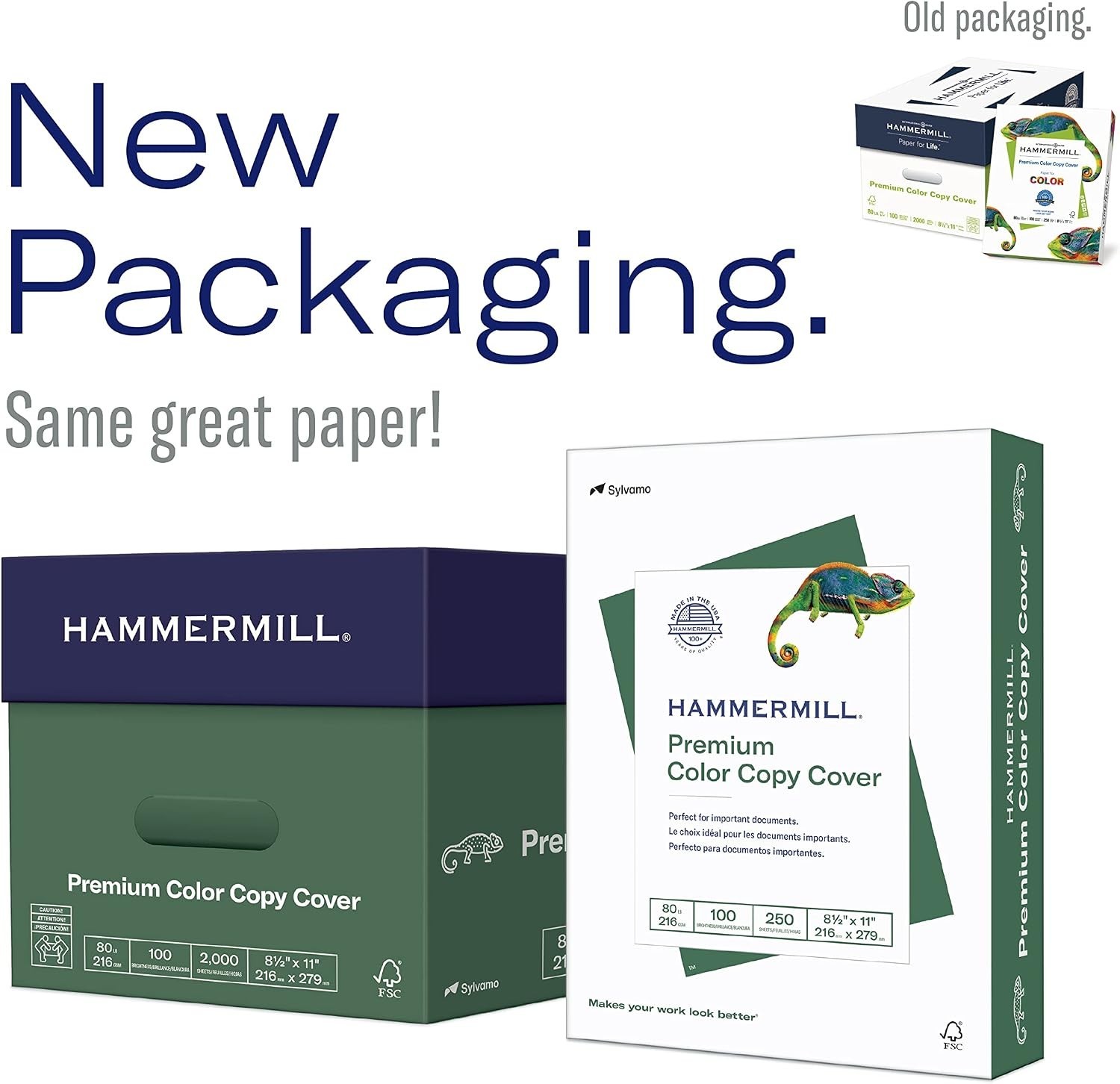 Hammermill Cardstock, Premium Color Copy Cover, 80 lb, 8.5 x 11-8 Pack (2,000 Sh
