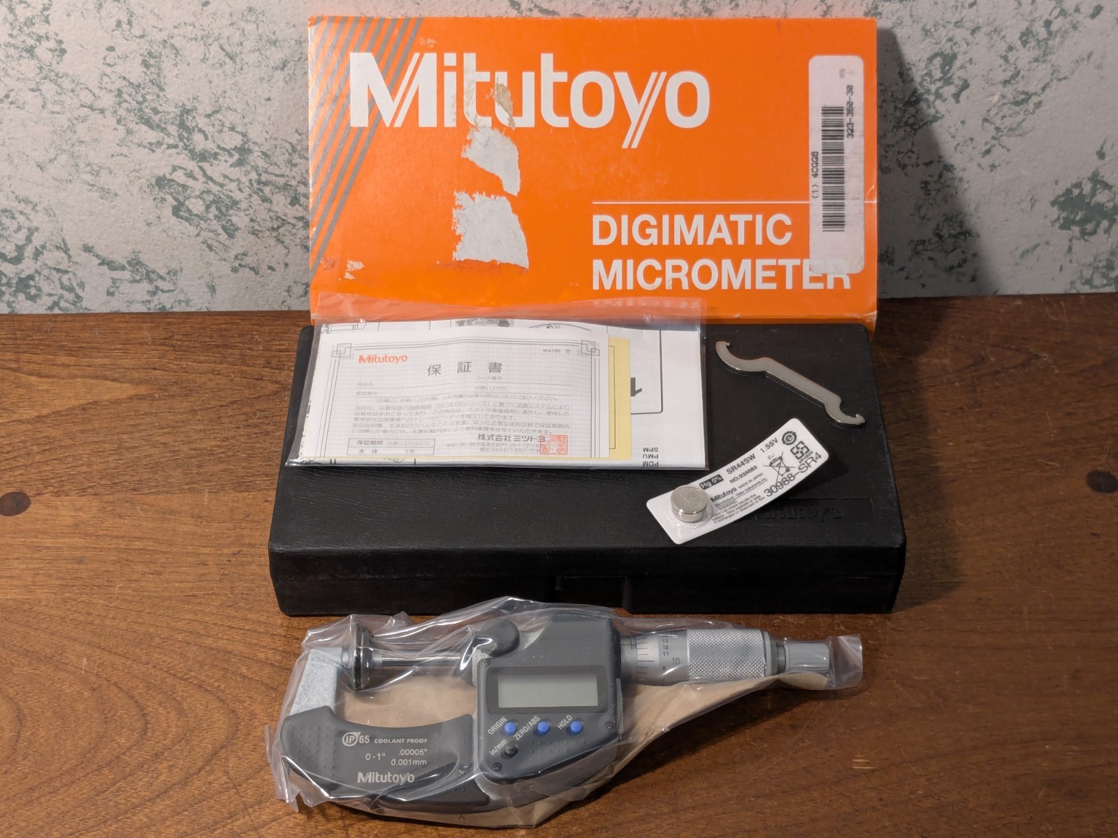 MITUTOYO 0-1 Inch DIGITAL Disc MICROMETER NO 323-350-30 w/ CASE – SEALED NOS