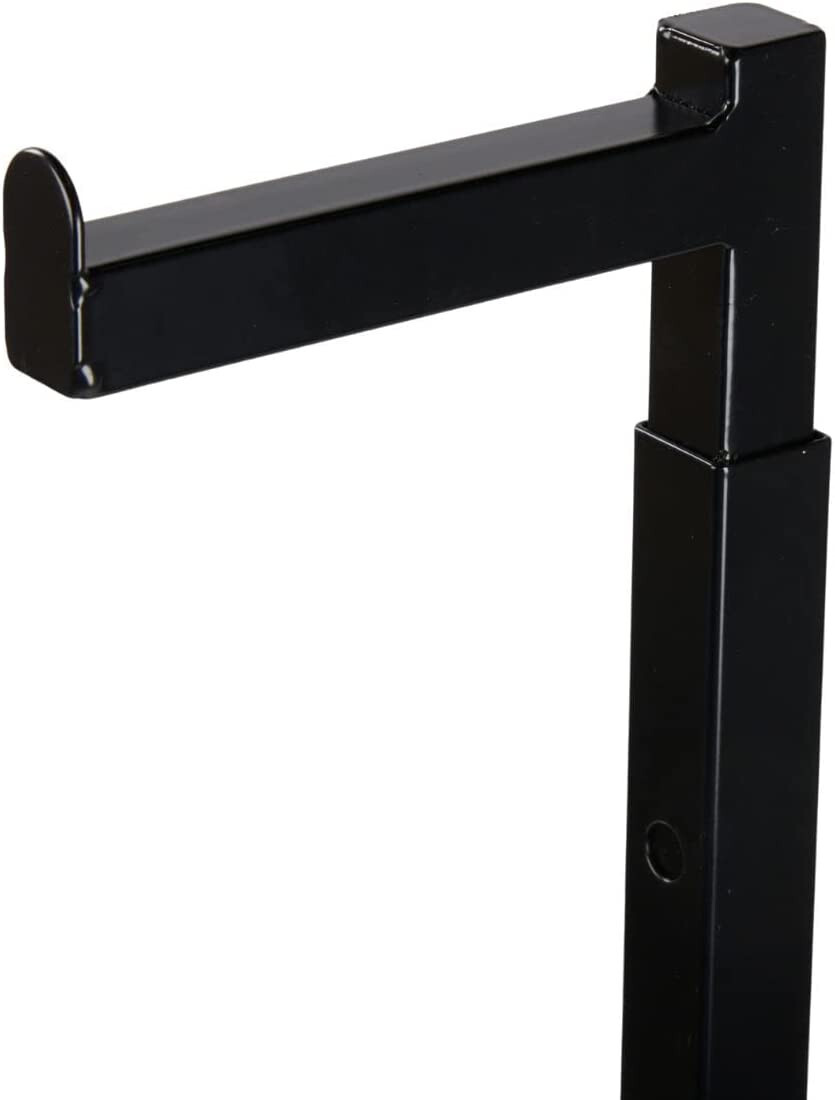 Single Costumer Clothing Display Stand Black Valet 72″ Garment Rack Adjustable