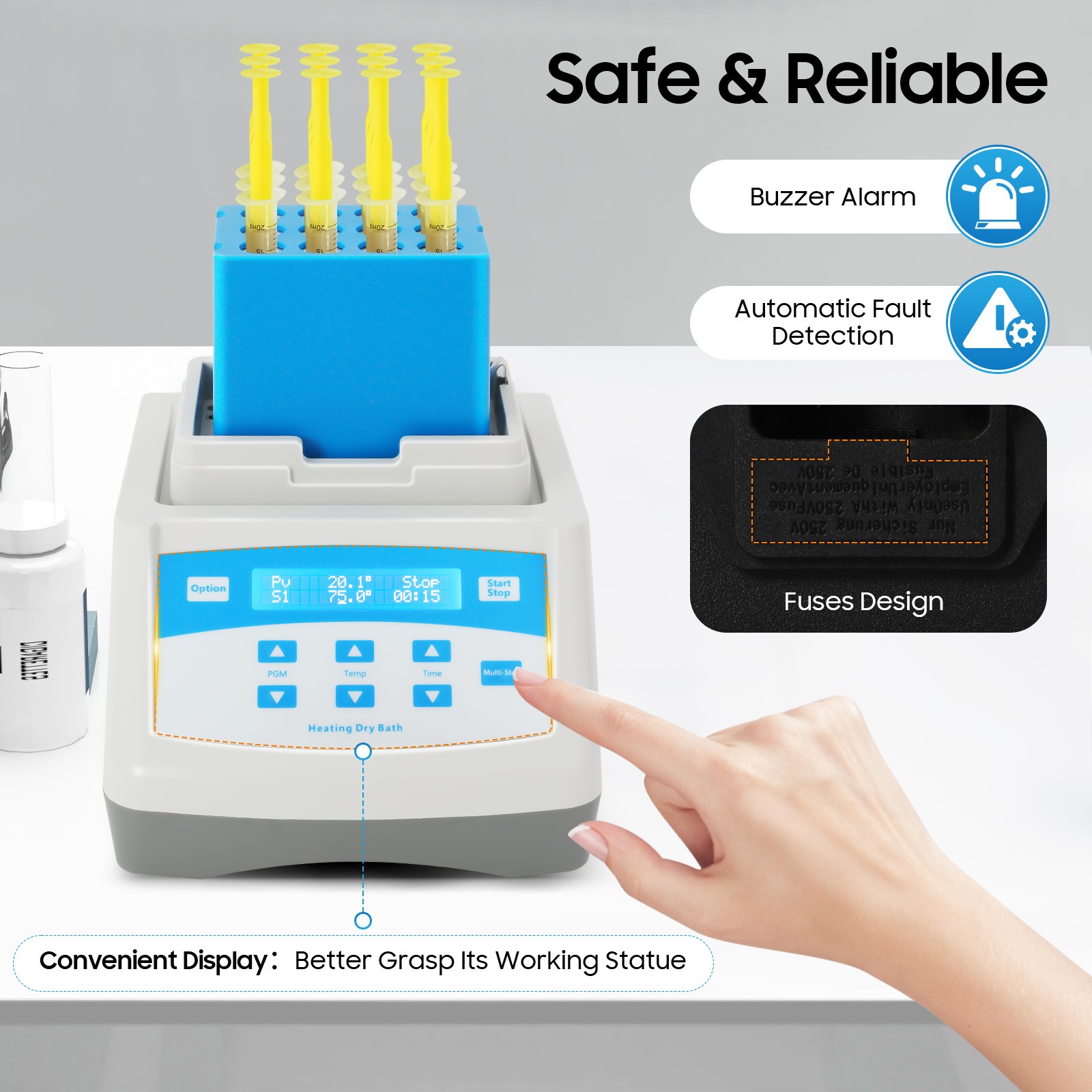 12 * 5ml PRP PPP Gel Heating Machine Portable Gel Maker Heater Plasma Bio-Filler