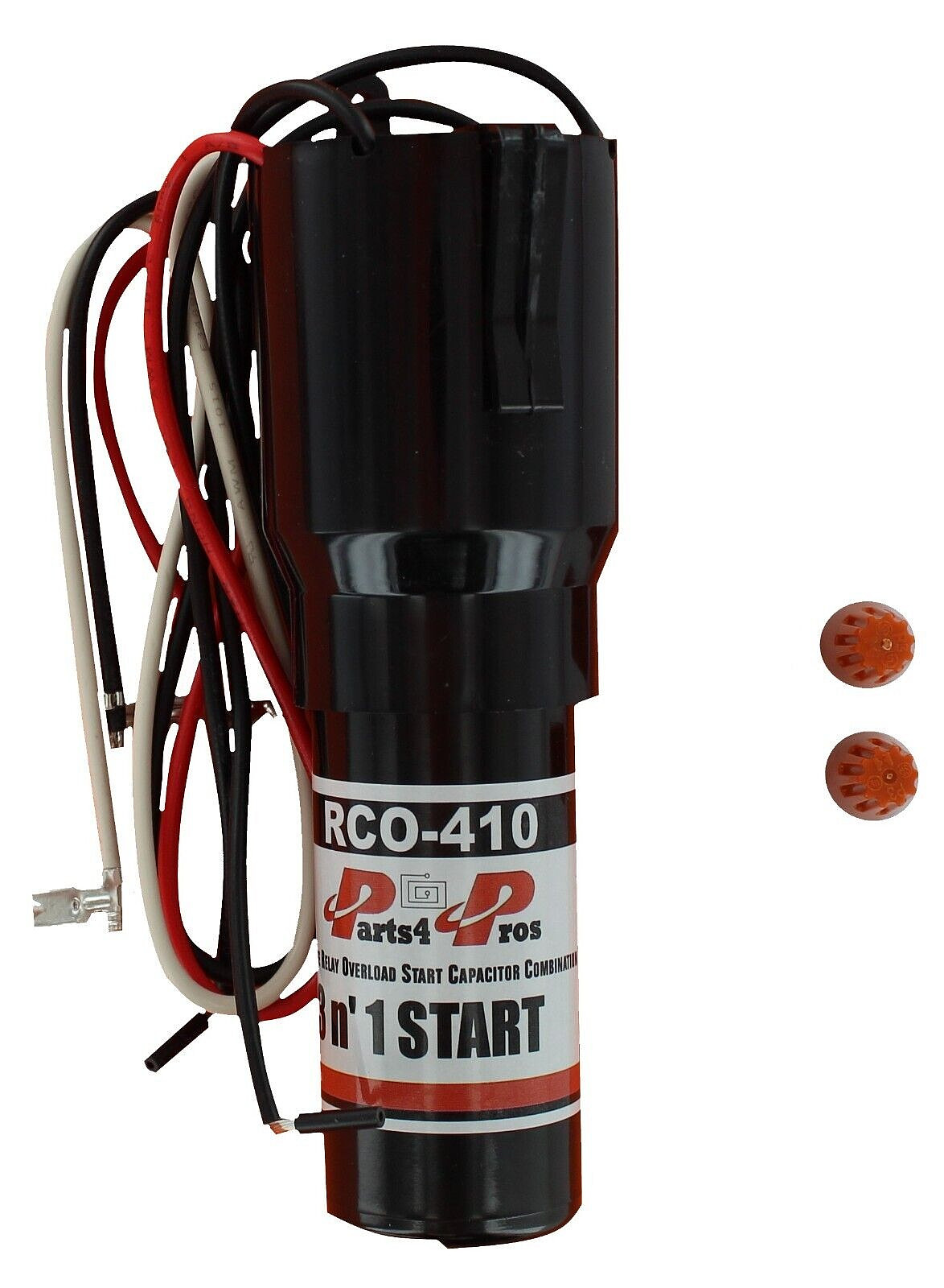 RCO410 3 in 1 Relay Hard Start Capacitor Kit For Refrigerator 1/4-1/3 HP 115VAC