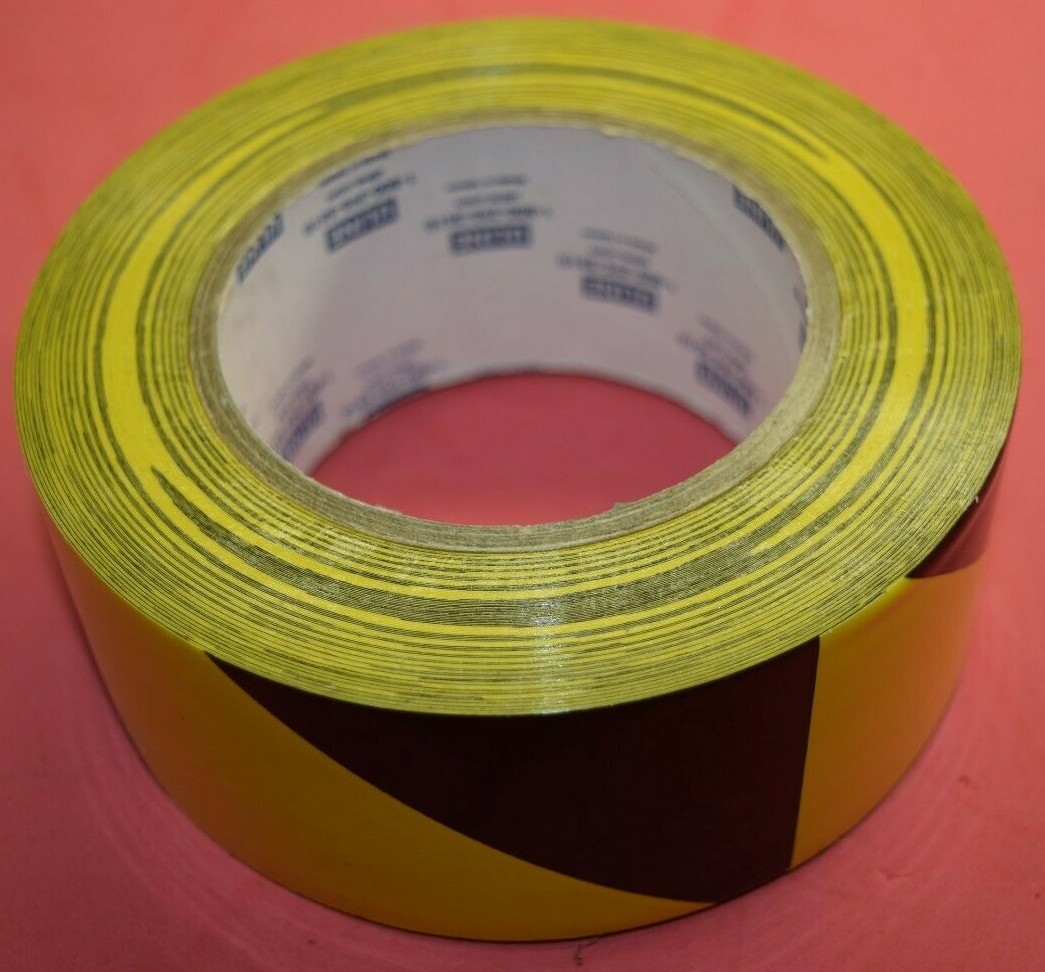 U-line Industrial Vinyl Safety Tape – 2″ x 36 yds, Yellow/Black