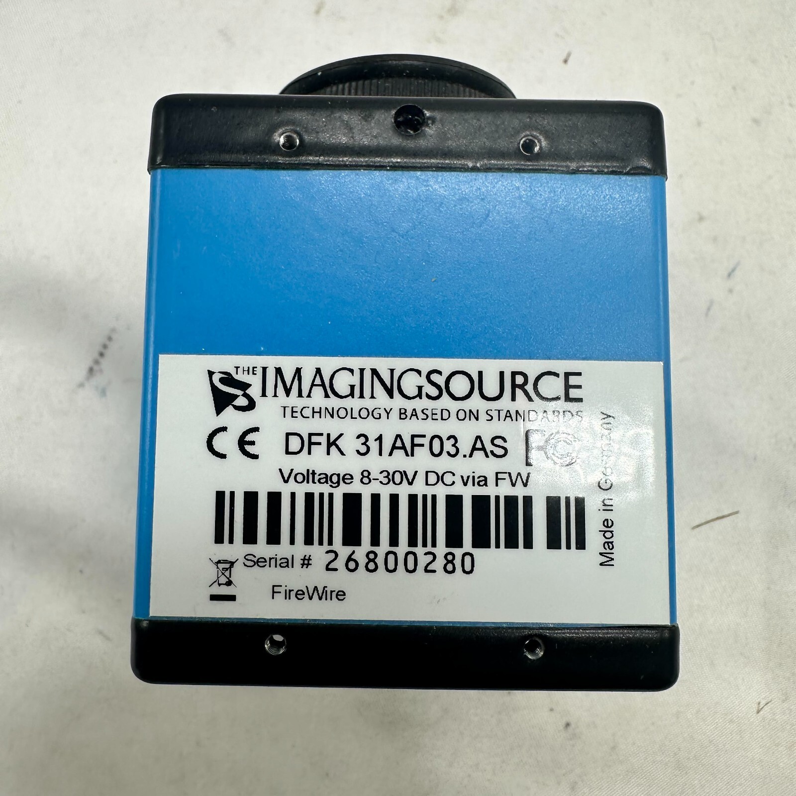 Imaging Source DFK 31AF03.AS FireWire 400 Color Camera,1/3″ CCD, 1024×768,30 fps