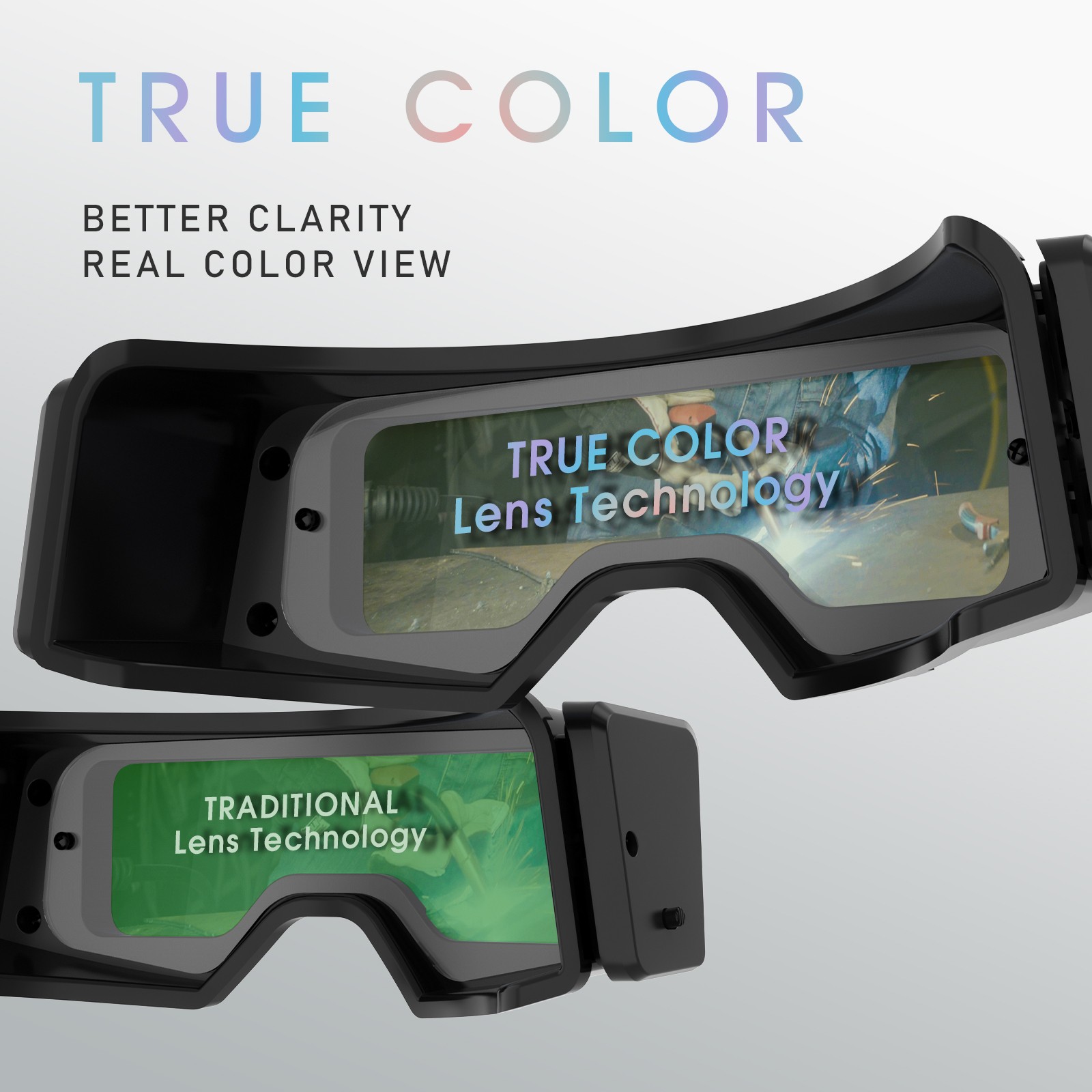 Auto Darkening Welding Goggles 4/5-9/13 TIG MIG ARC +Welding Gloves