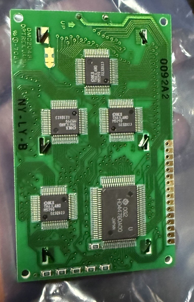 DMC20481NYU-LY Optrex Display Module