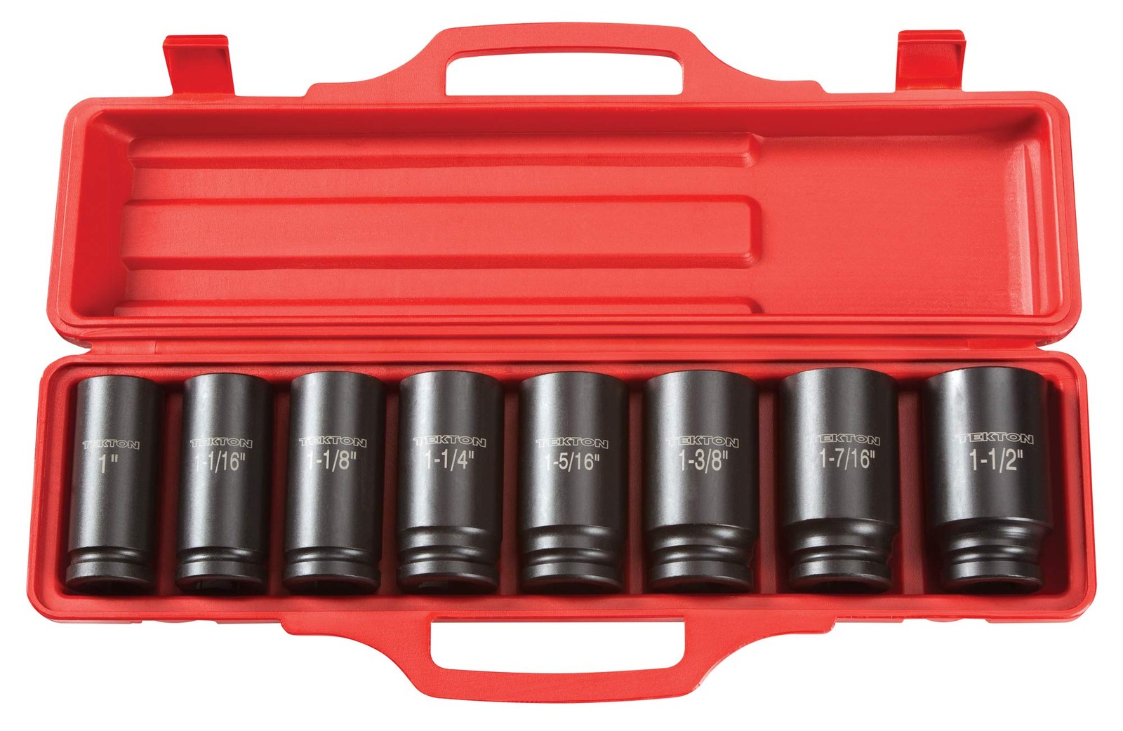 TEKTON 3/4 Inch Drive Deep 6-Point Impact Socket Set 8-Piece (1 – 1-1/2 in.)