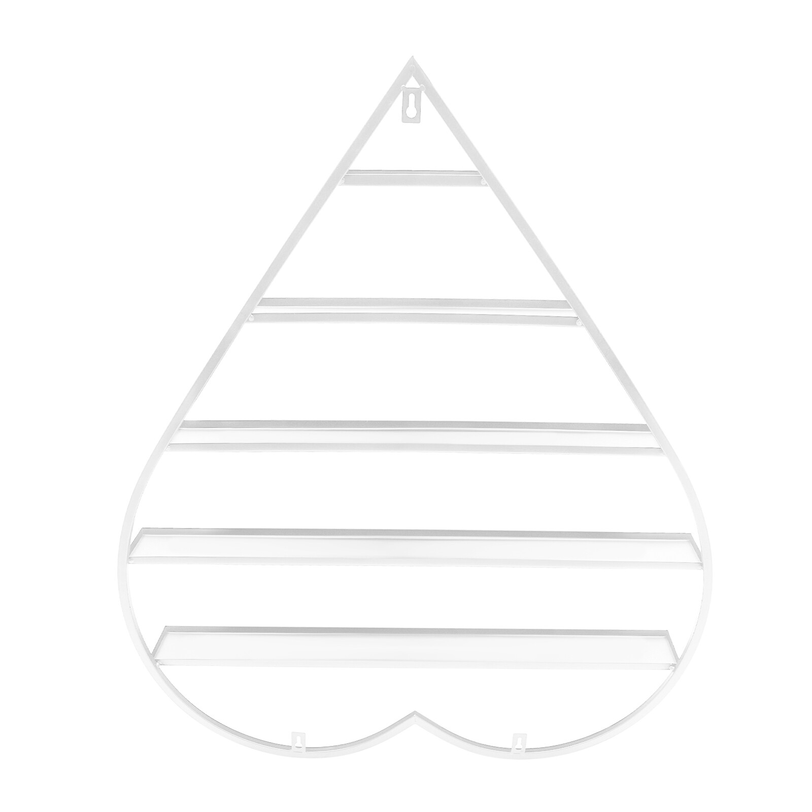 White Wall Nail Polish Storage Racks Heart-shaped Display Rack Polish Organizer