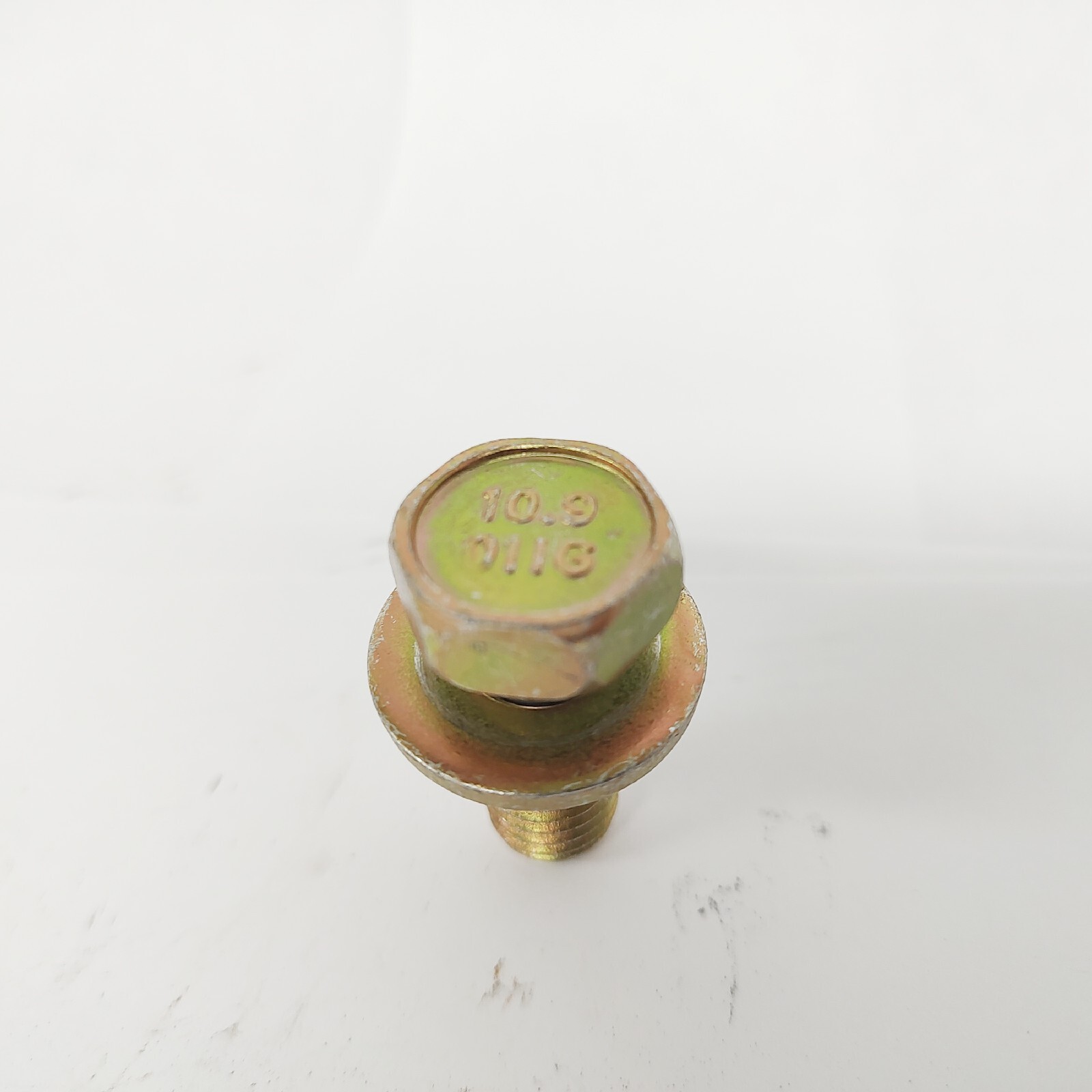 M12-1.75 X 30mm, 4037 Alloy Class 10.9 Sems DIN 933, Yellow Zinc Bolts, 275-QTY