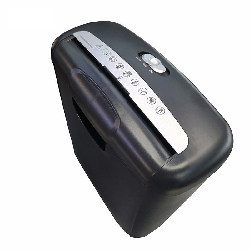 6 Sheet Strip-Cut Paper Credit Card Shredder Cd Dvd Office Commercial Reversing