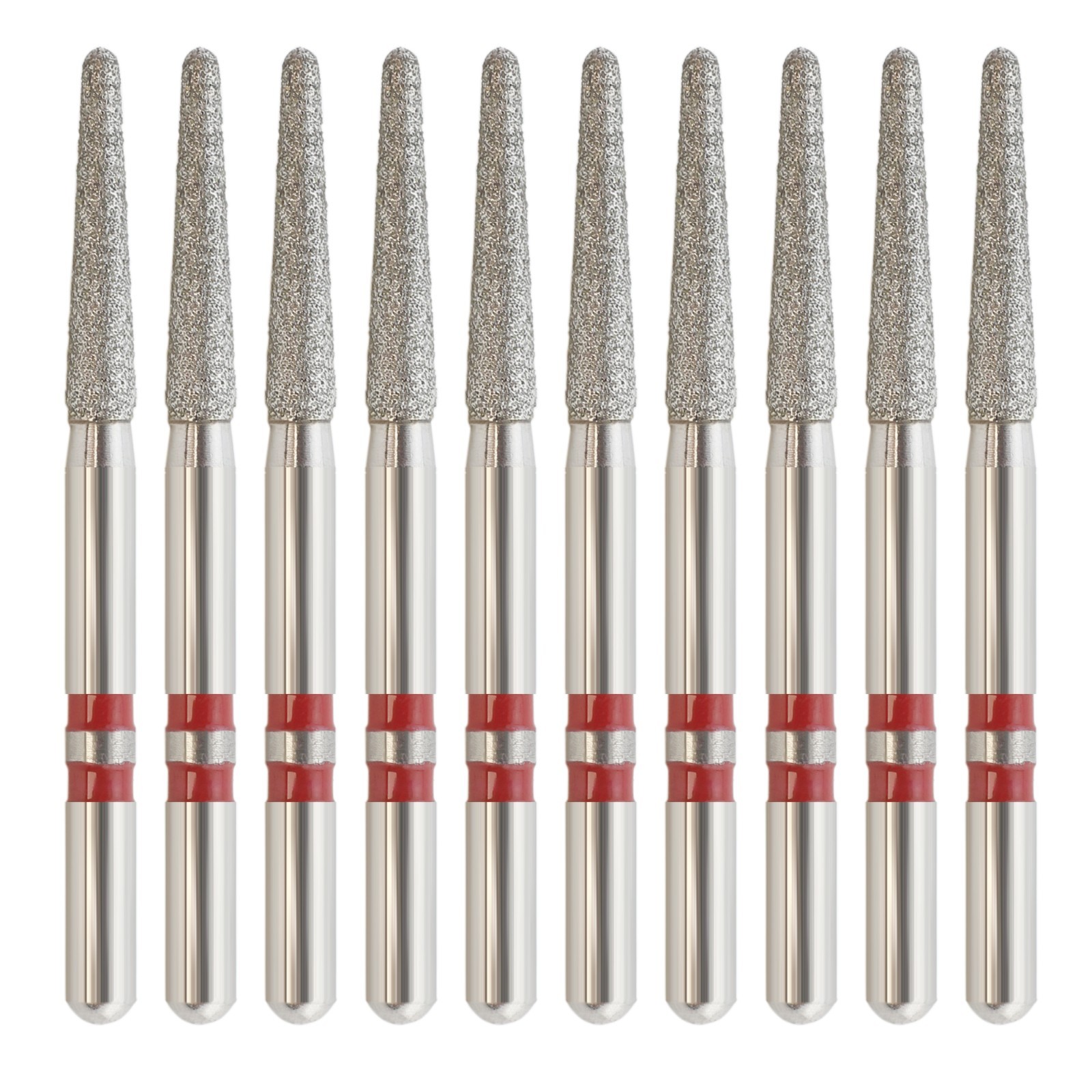 Zirconia Cutting Diamond Burs FG Z856/016F Round End Taper Fine Grit Dental