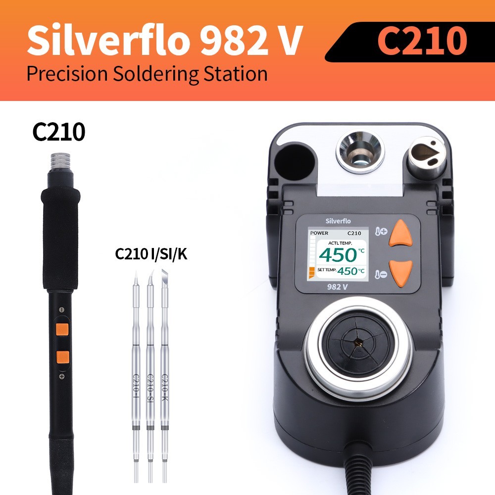 80W C210 Digital Precision Soldering Station Kit – LCD Soldering Iron / Tweezer