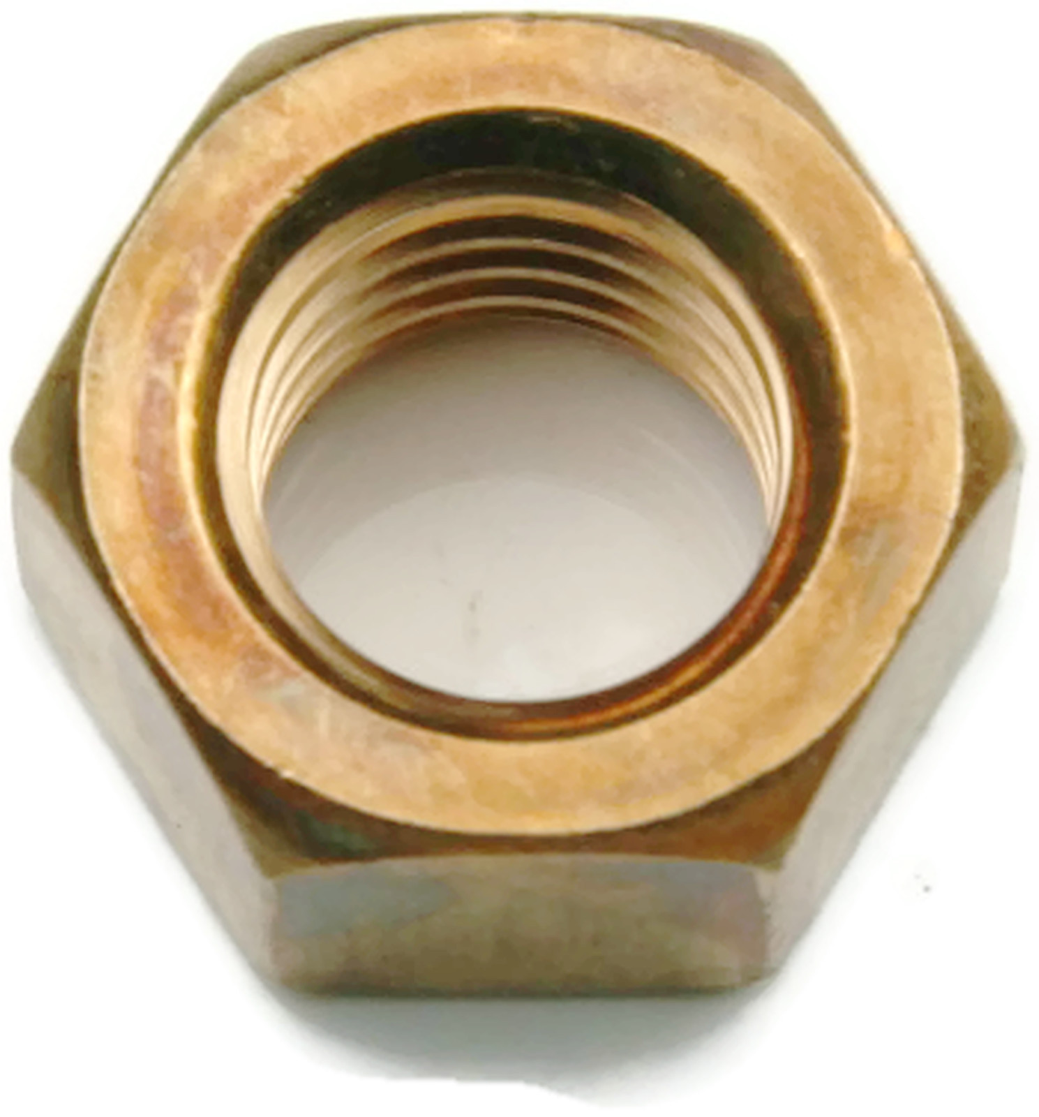 Silicon Bronze Finished Hex Nut UNC 1/4-20, Qty 100