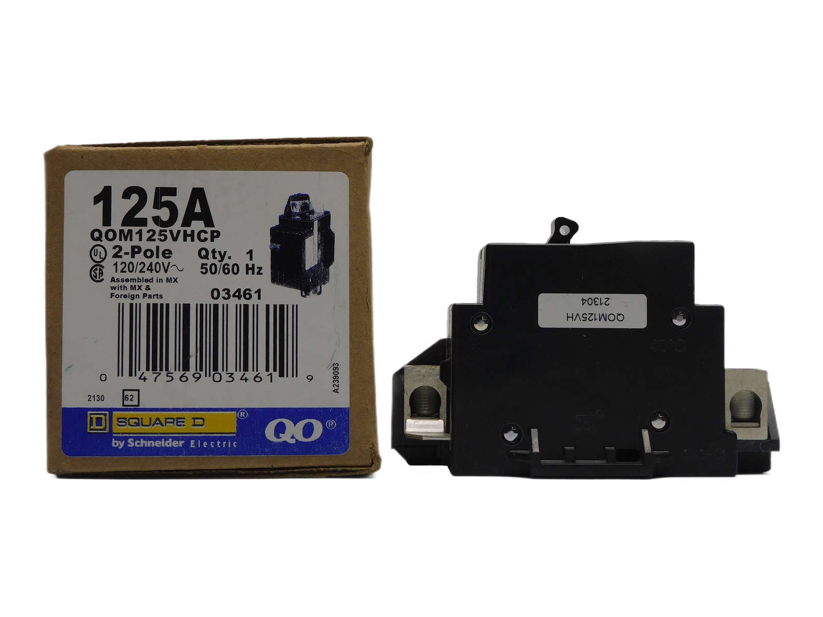 SQUARE D QOM125VHCP 240V 125A NSMP