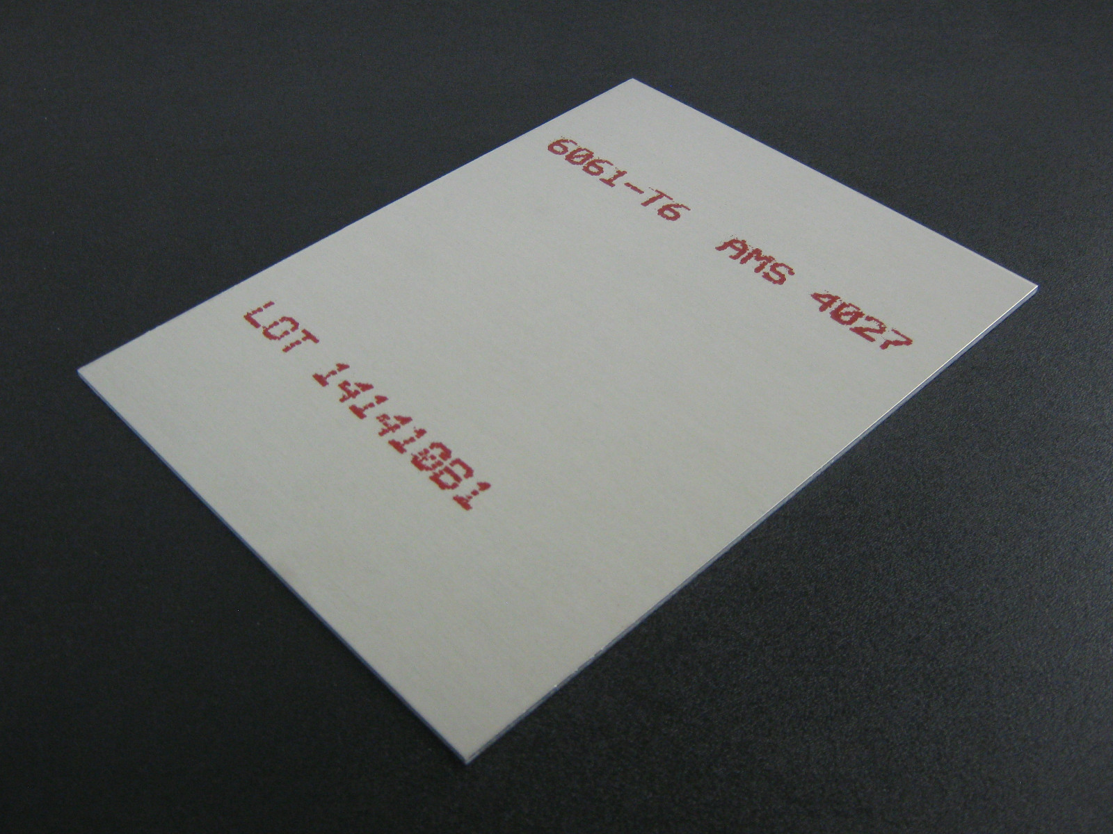 3/32″ .090 Thick Aluminum Sheet Alloy 6061- T6 , 9″ x 12″