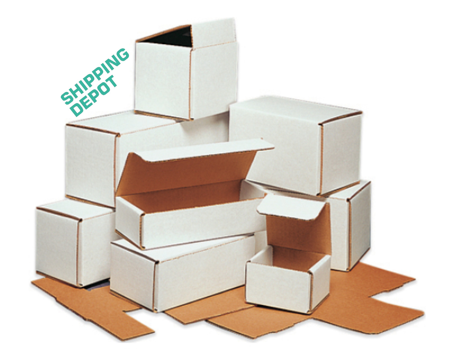 1-350 CHOOSE QUANTITY 5x3x3 Corrugated White Mailers Packing Boxes 5″ x 3″ x 3″