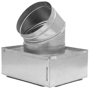 Cody Company 651664 6″ L x 6″ W Steel Insulated Register Box