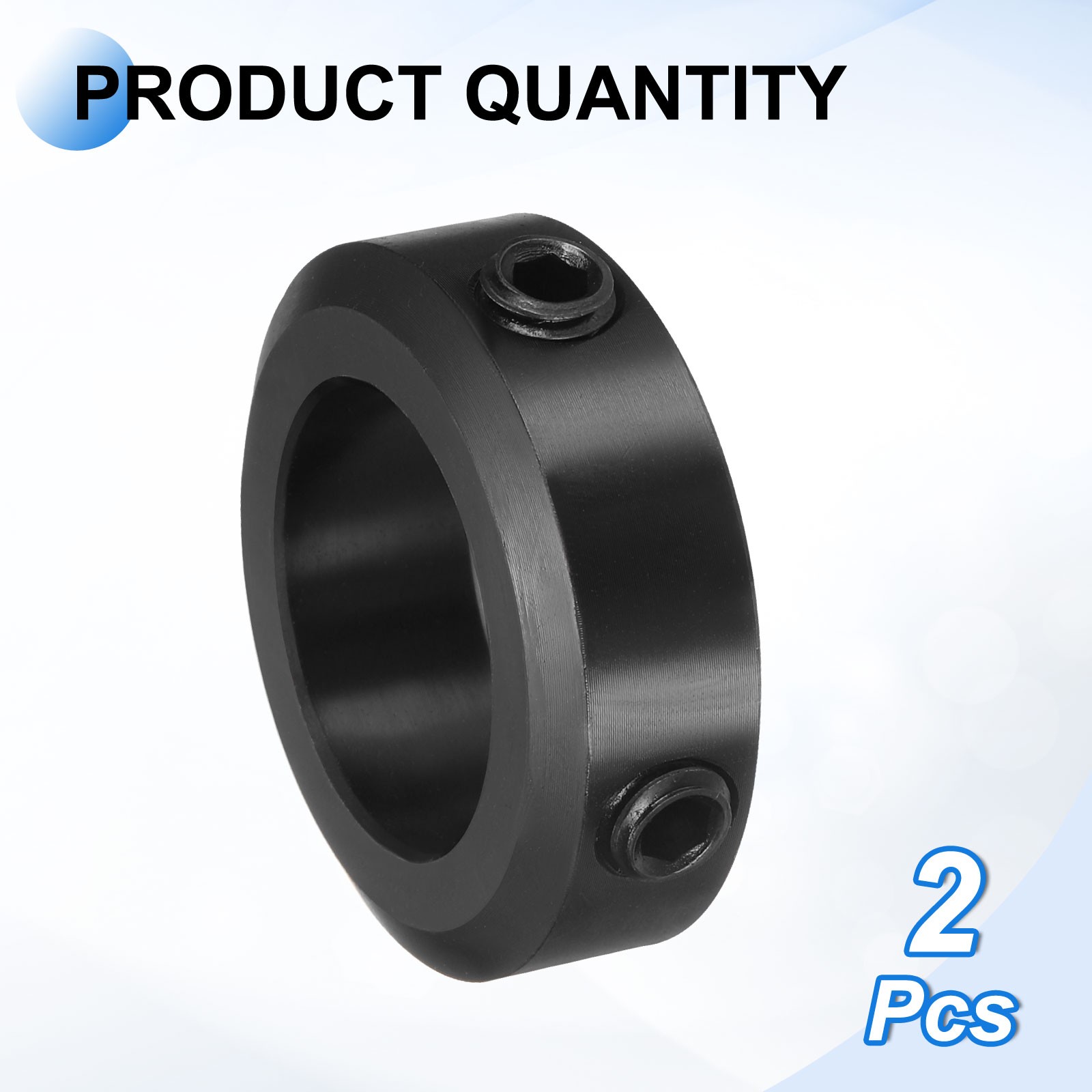 2pcs Set-Screw Collars 20mm Bore 1045 Carbon Steel Shaft Collars 26mm OD