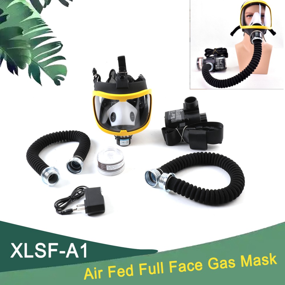 Reusable PPAR Respirator Full Face Respirator Protective Gas Mask Air Supply