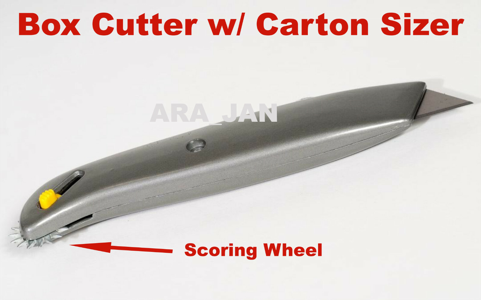 Heavy Duty Utility Retractable Knife Scoring Wheel Box Sizer Carton Resizer