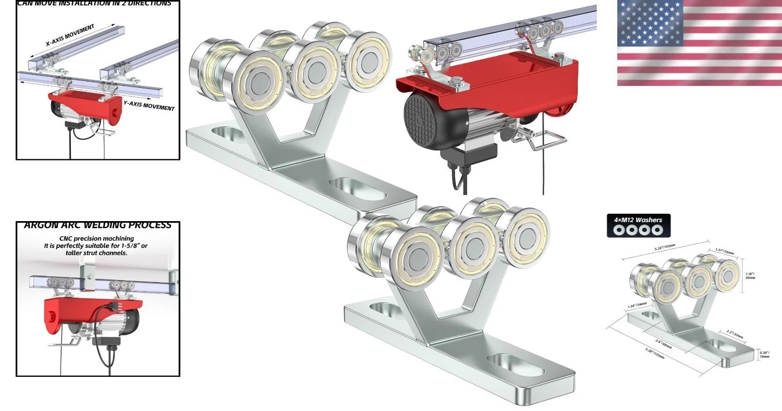 Versatile 6 Wheel Roller Trolley – Ideal for Warehouses and Garage Applications