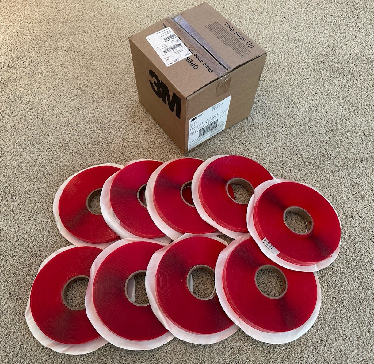 3M VHB Tape 4910 – Clear – 1.000in x 36yd – CASE OF (9) ROLLS – 324yd / 296.262m