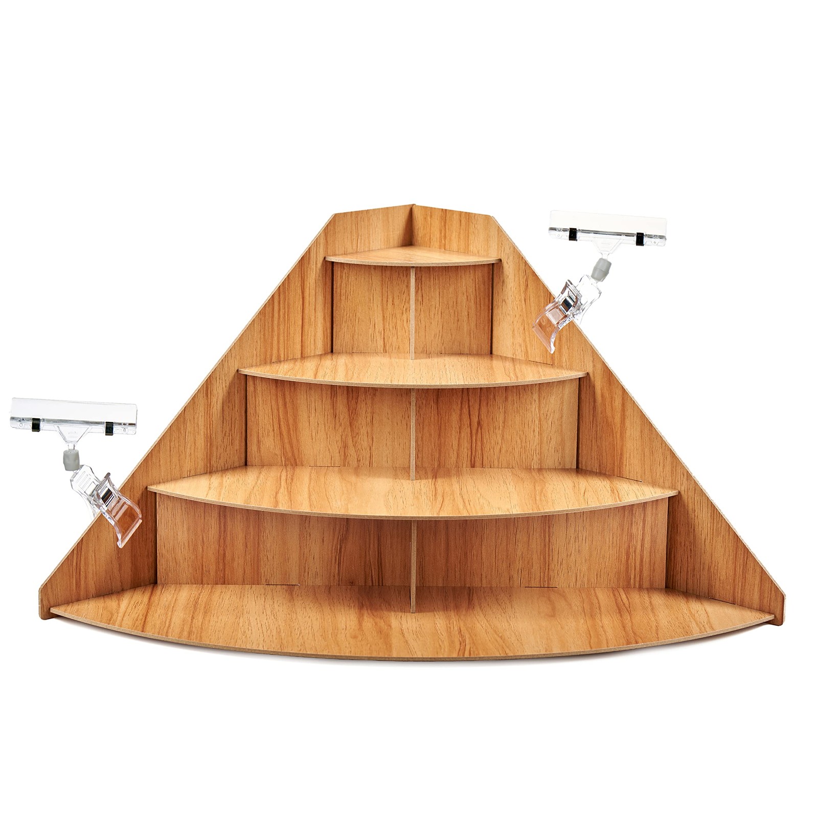 4-Tier Retail Wooden Display Riser – Farmers Market Craft Fair Display Rack -…