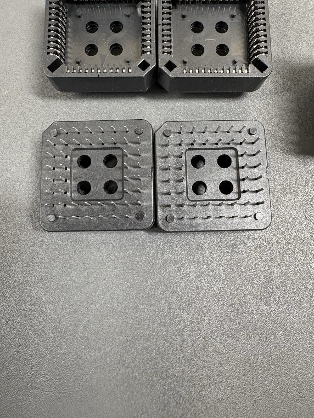 PLCC 44 Pin IC Sockets Through Hole Square Chip Sockets Lot 10