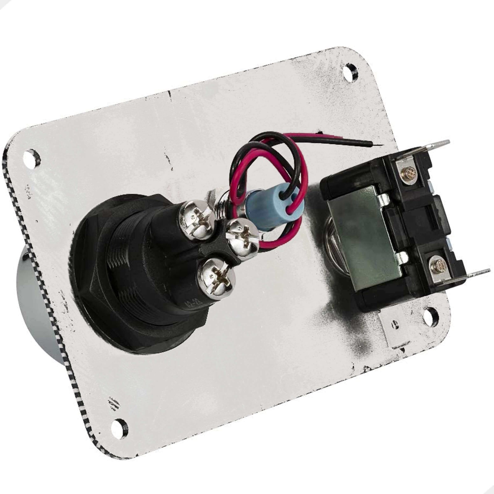 DC 12V Racing Car Ignition Switch Panel Rocking Engine Start Push Button Blue