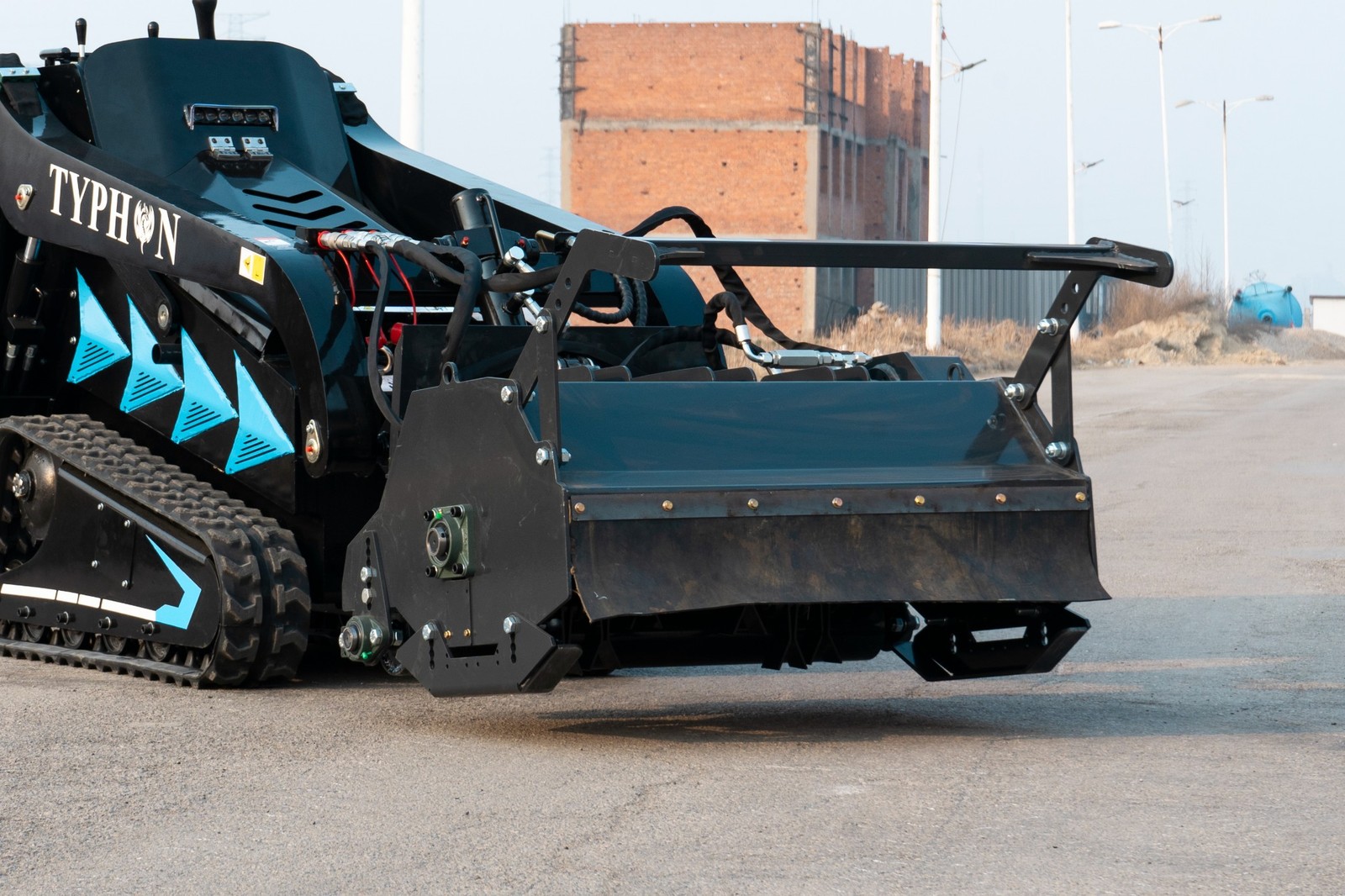 New TYPHON STOMP X1300 & STOMP 509 Mini Skid Steer Forestry Mulcher Attachment