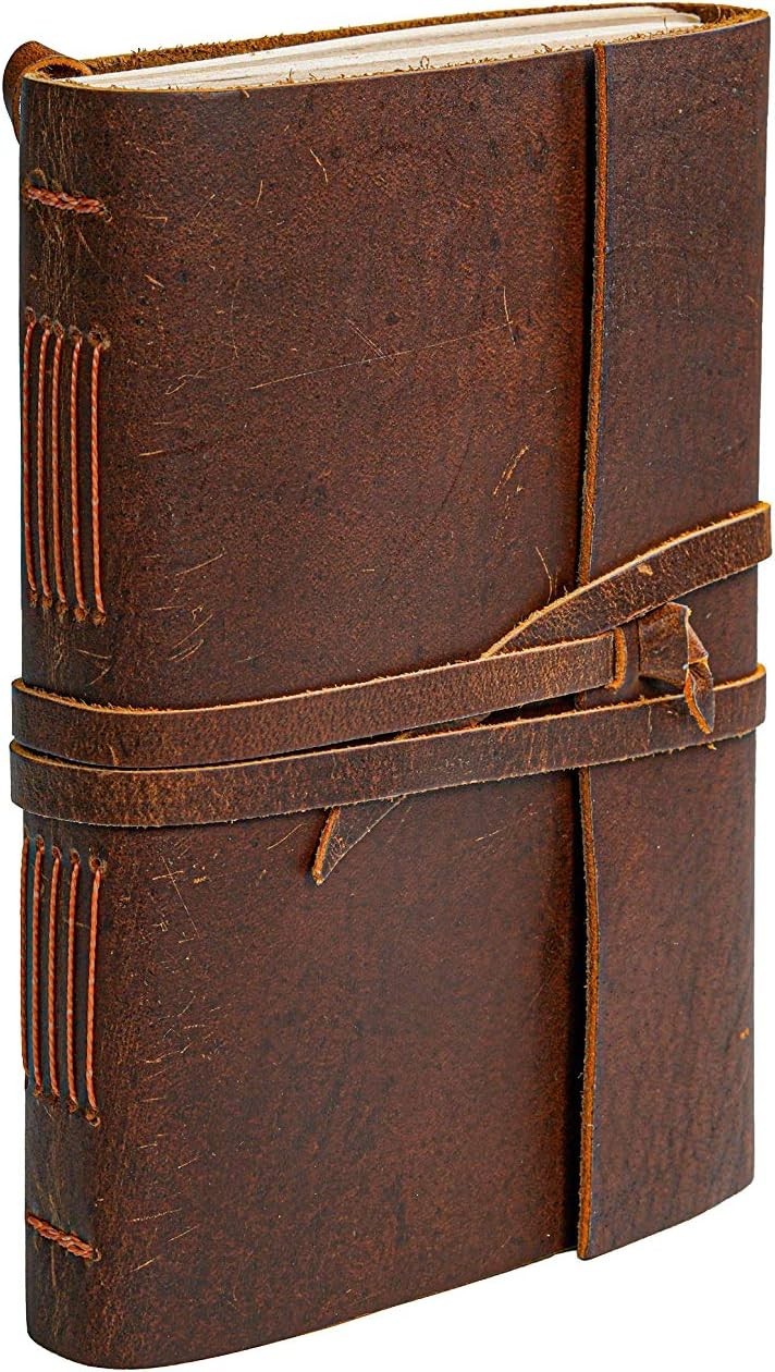 Handmade Leather Journal Notebook Rustic Vintage Leather Bound Diary