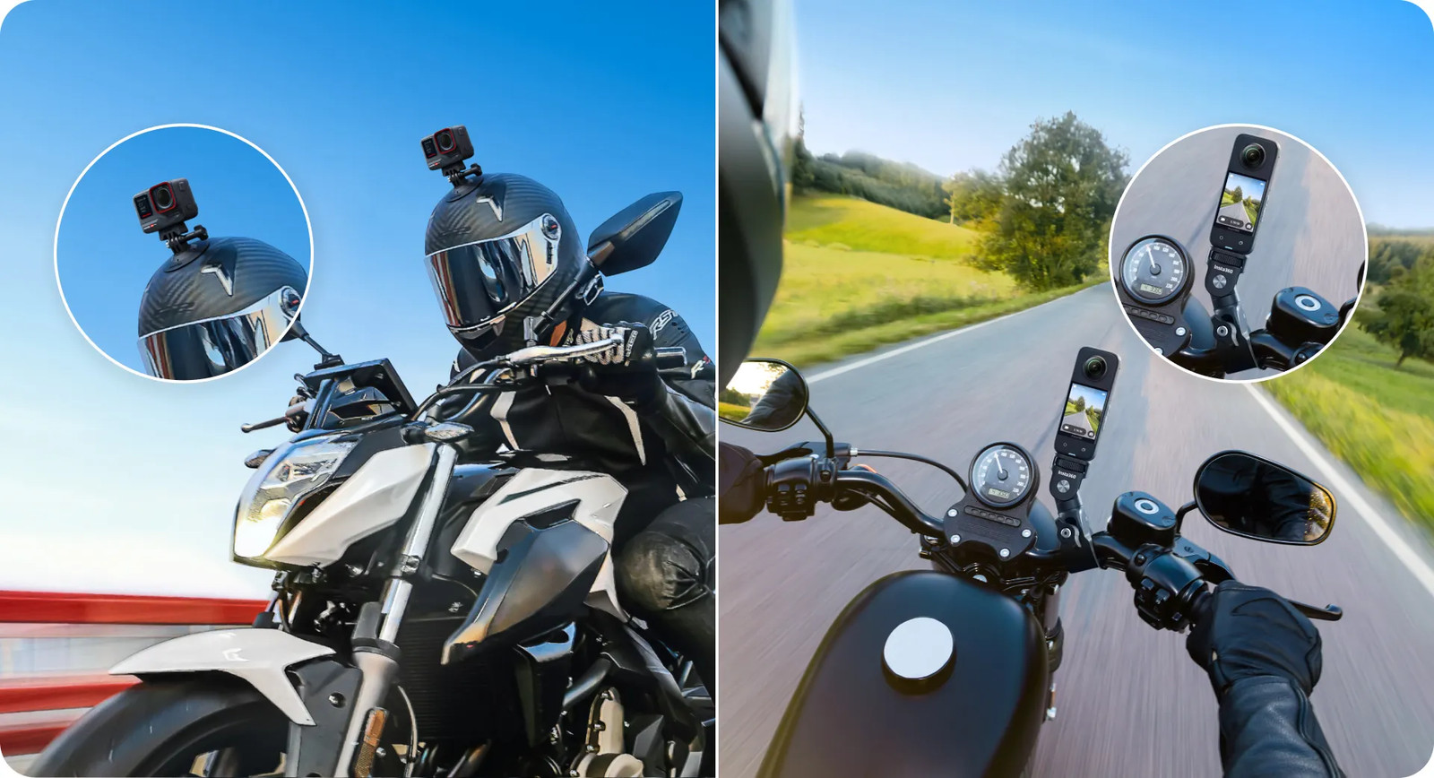 Insta360 Motorcycle Parts Package X4 Air GO Ultra X5 Ace Pro 2 X4 GO 3S Ace Pro
