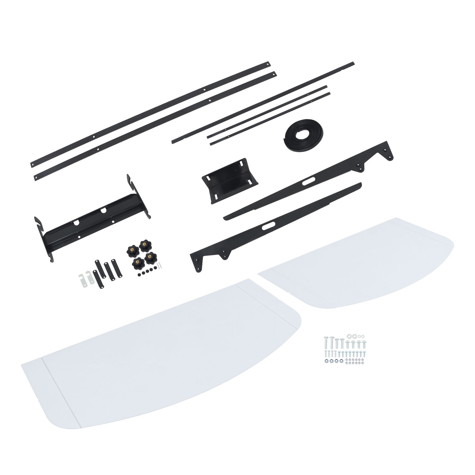 For John Deere 2″ x 2″ or 2″ x 3″ ROPS Tuff Top Tractor Canopy White 52″ X 52″