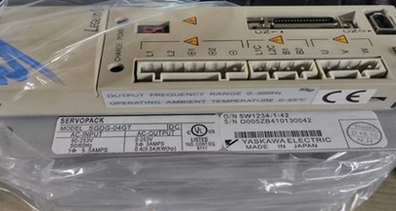 NEW Yaskawa SGDG-04GT Servo Driver