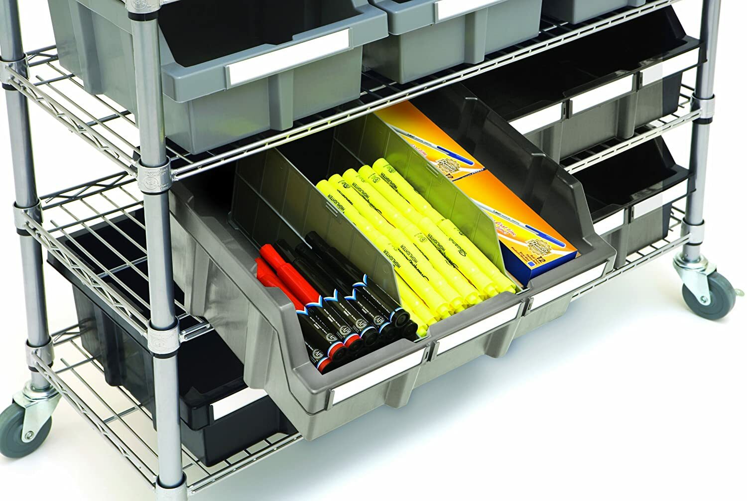 6-PACK GRAY DIVIDERS FOR COMMERCIAL BIN RACK SYSTEM (SHE16509 and SHE16510)