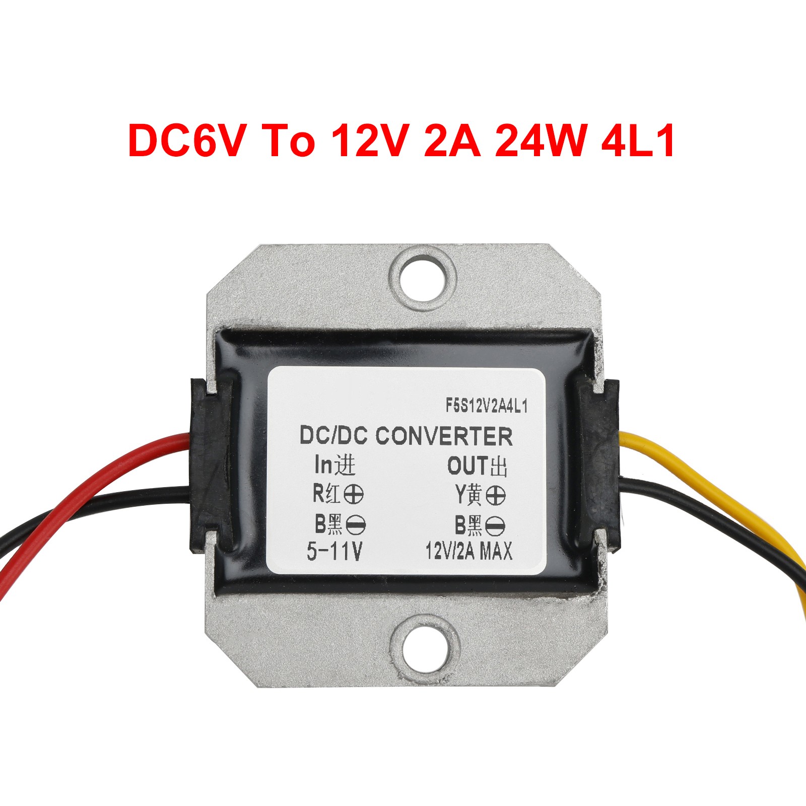 DC-DC 6V-12V 1-3A Step Up Power Supply Converter Regulator Waterproof