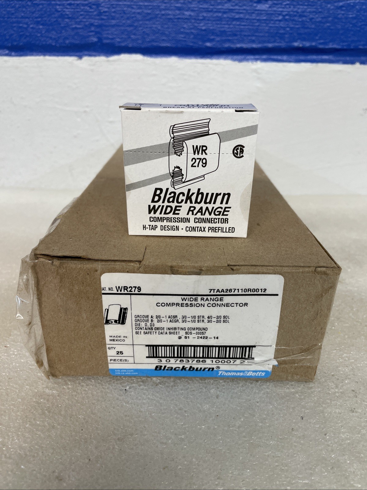 Blackburn WR279 Wide Range Aluminum Tap Compression Connectors Case Of 25 New