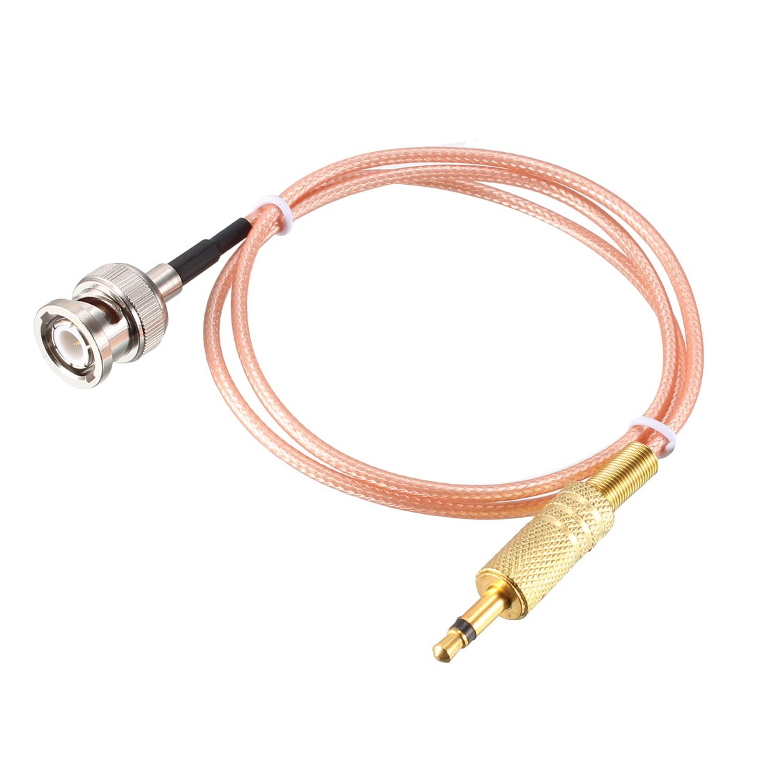 4ft RG316 BNC Male to 3.5mm 1/8″ Male Coaxial Audio Cable 50 Ohm Gold Tone