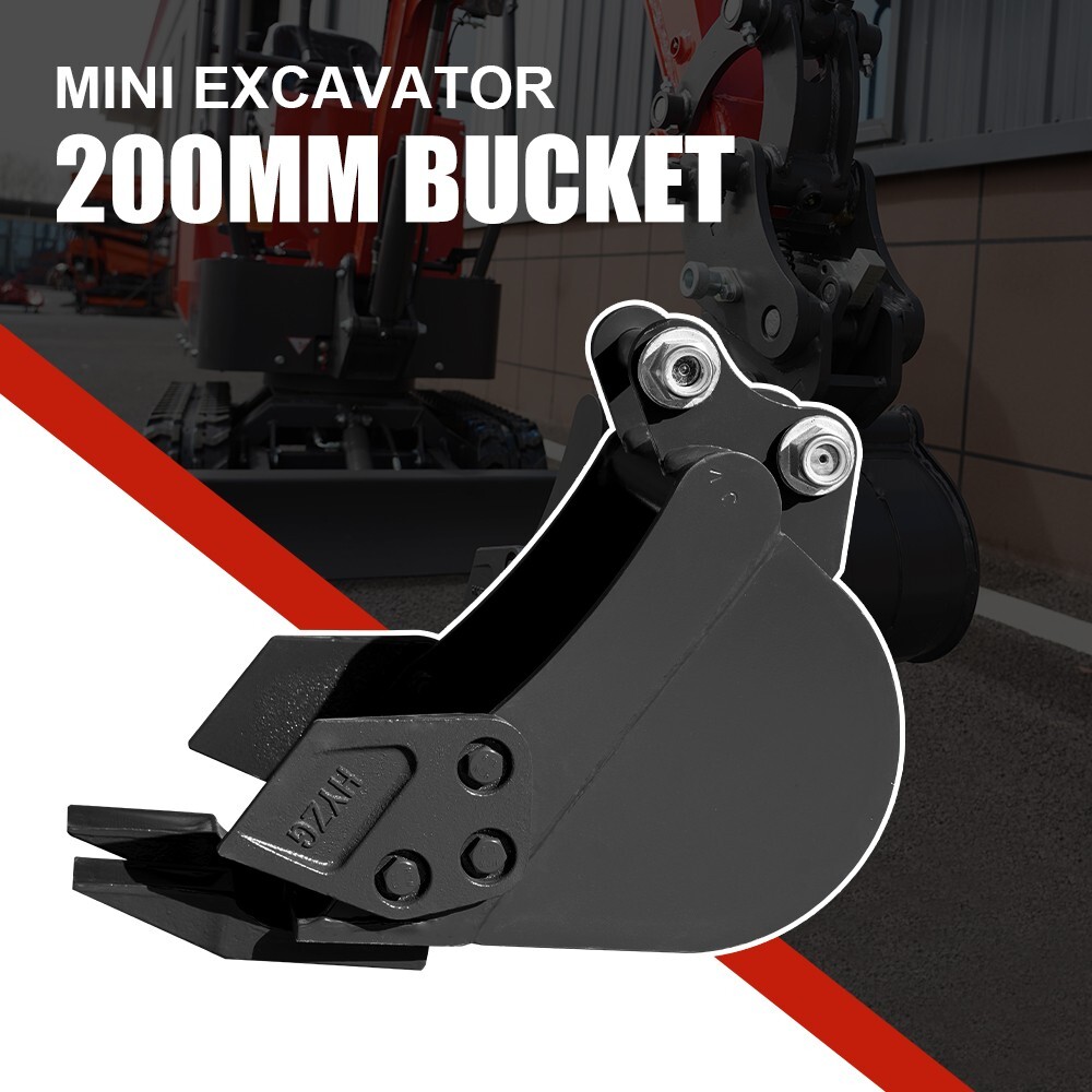 200mm Trenching Narrow Bucket Attachment for Mini Excavator Digger Free Shipping