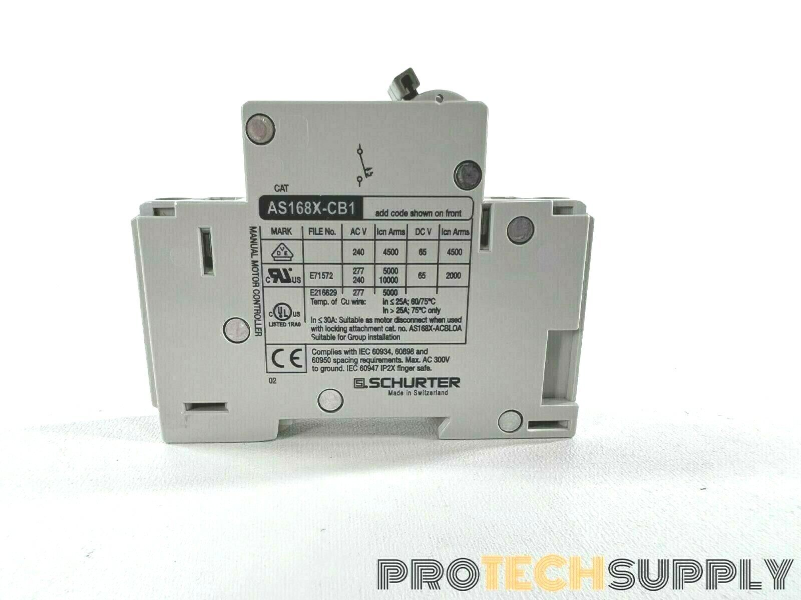 Schurter AS168X-CB1 Single Pole Circuit Breaker