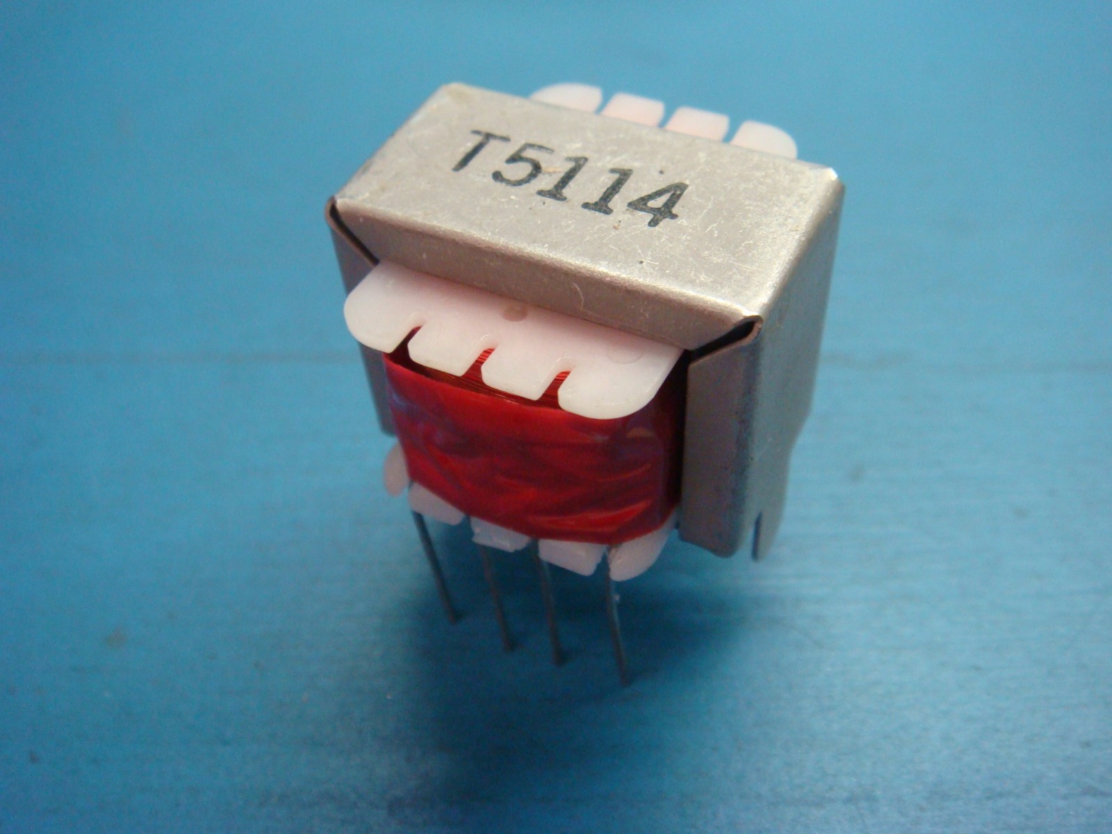 (1) T5114 TRANSFORMER 1:0.5 TELECOM 8 TERMINAL 6 PIN ACTUAL PCB THROUGH HOLE DIP