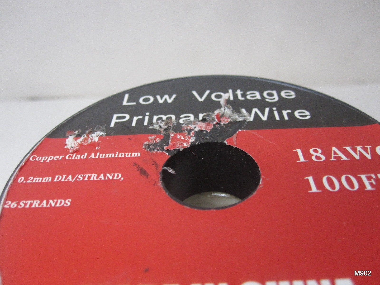 Low Voltage Primary Wire ORANGE 26 Strand 18AWG Copper Clad Aluminum Wire 100FT
