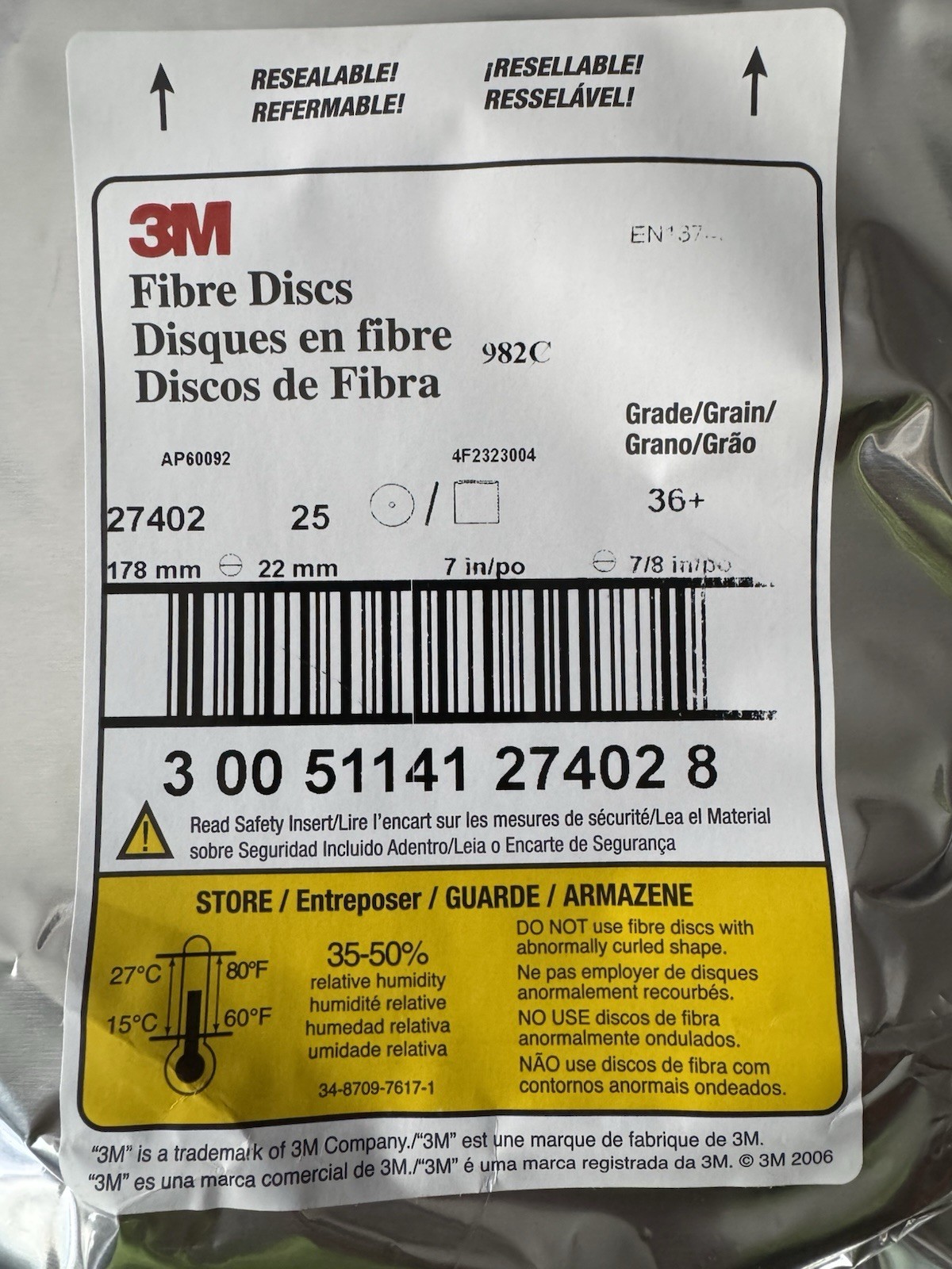 Pack Of 25 Grinding Disk