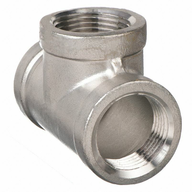 2″ 150 Female NPT Pipe Tee Cast 304 Stainless Steel Fitting <SS030941304